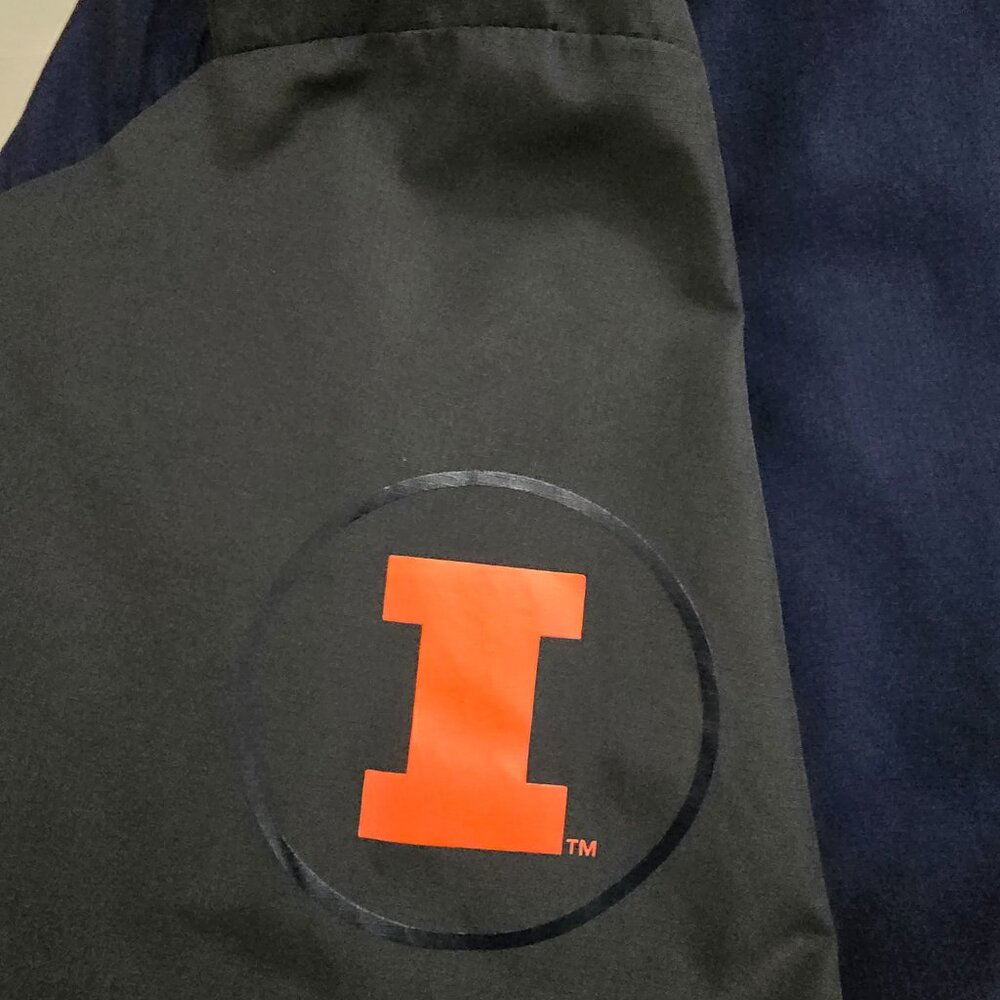 Nike Illinois Fighting Illini Men's Short Sleeve Windbreaker Large - Picture 3 of 8